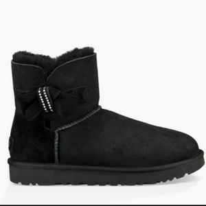 UGG Jackee Knot Sparkle Sheepskin Boots Si…